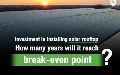 Investment in installing solar cells How many years will it reach the break-even point?
